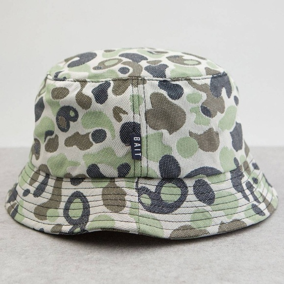 New Camo BAIT SCRIPT BUCKET HAT - Picture 2 of 4